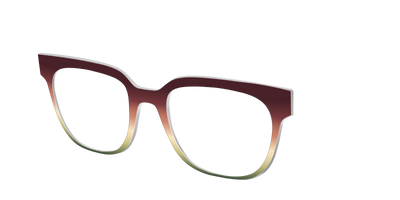 The Acorn to Moss Gradient - Angle Top Thumbnail - Pair Eyewear