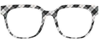 The B&W Plaid - Front Top Thumbnail - Pair Eyewear