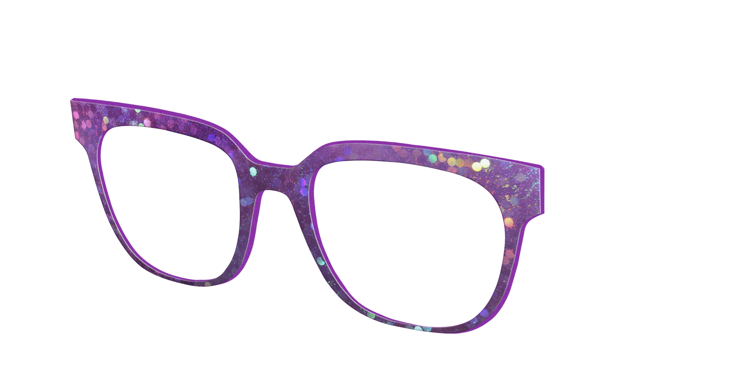 The Berry Jam Hexagons - Angle Top Image - Pair Eyewear