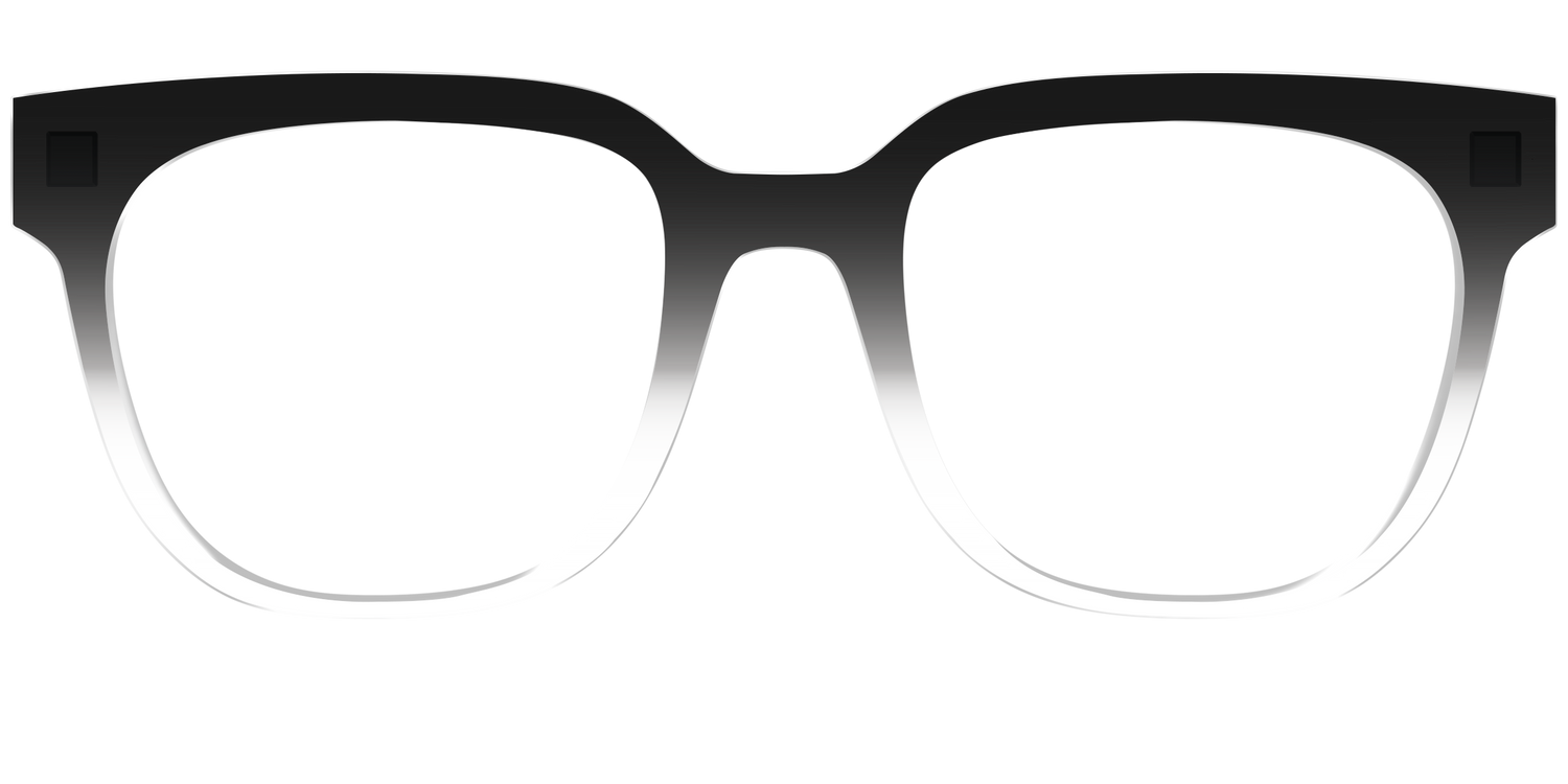 The Black Gradient Crystal - Front Top Image - Pair Eyewear