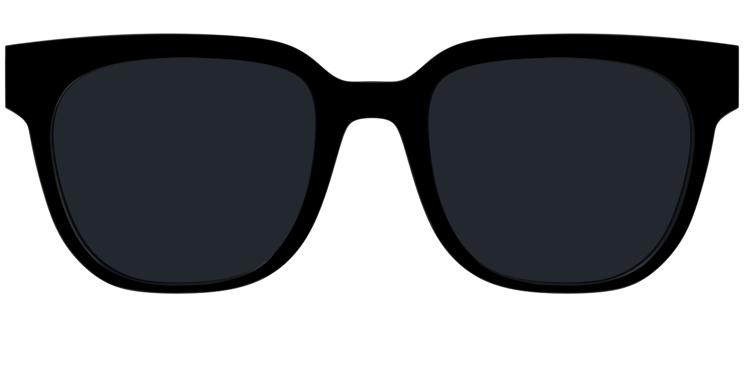 The Non-Polarized Black Sun Top - Front Top Image - Pair Eyewear