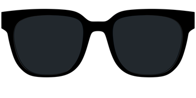 The Non-Polarized Black Sun Top - Front Top Thumbnail - Pair Eyewear