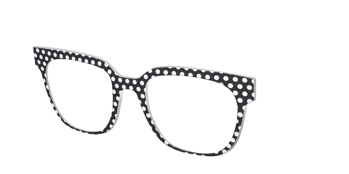 The Black Polka Dots - Angle Top Image - Pair Eyewear