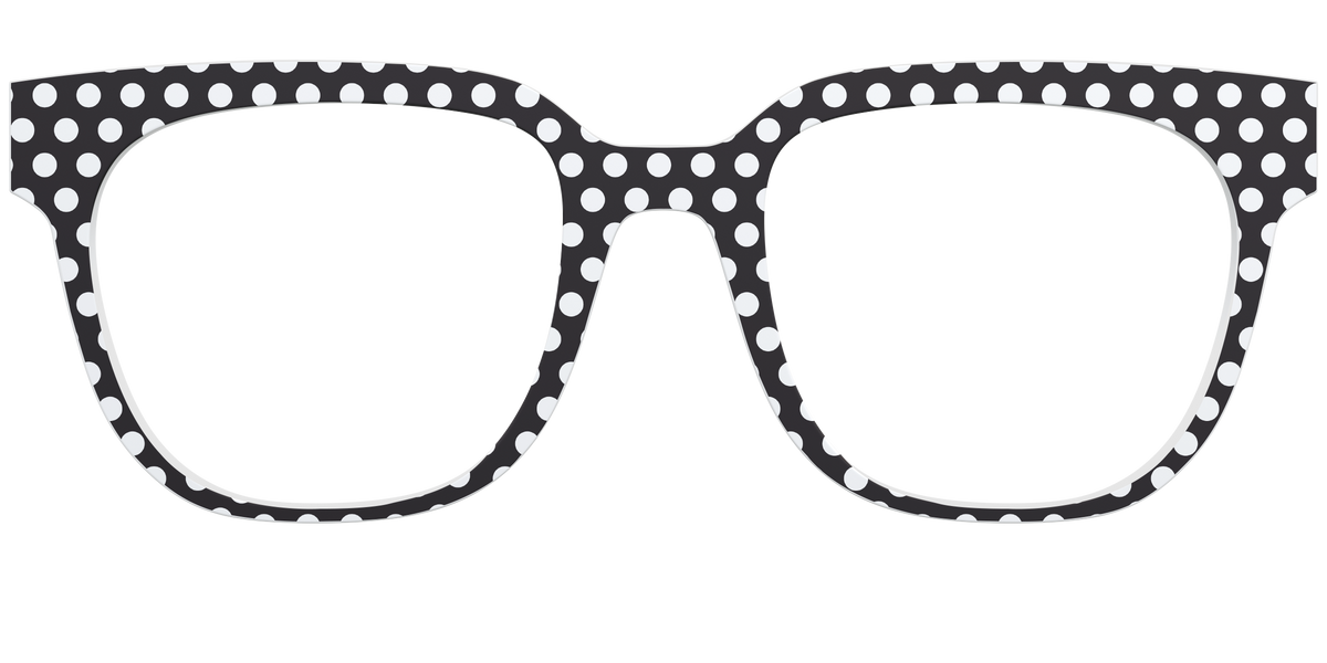 The Black Polka Dots - Front Top Image - Pair Eyewear