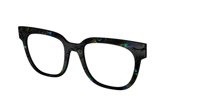 The Black Holographic Scrolls - Angle Top Thumbnail - Pair Eyewear