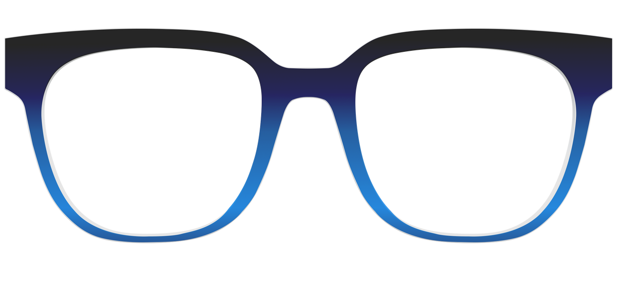 The Black to Blueberry Gradient - Front Top Image - Pair Eyewear