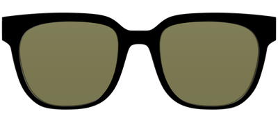 The Black with Green Racquet Sport Lens - Front Top Thumbnail - Pair Eyewear