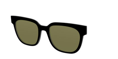 The Black with Green Racquet Sport Lens - Angle Top Thumbnail - Pair Eyewear