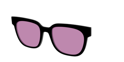 The Black with Pink Racquet Sport Lens - Angle Top Thumbnail - Pair Eyewear