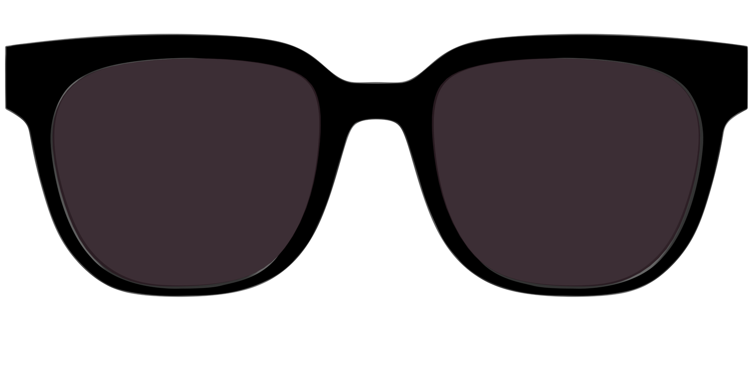 The Black with Urban Explorer Lens - Front Top Image - Pair Eyewear