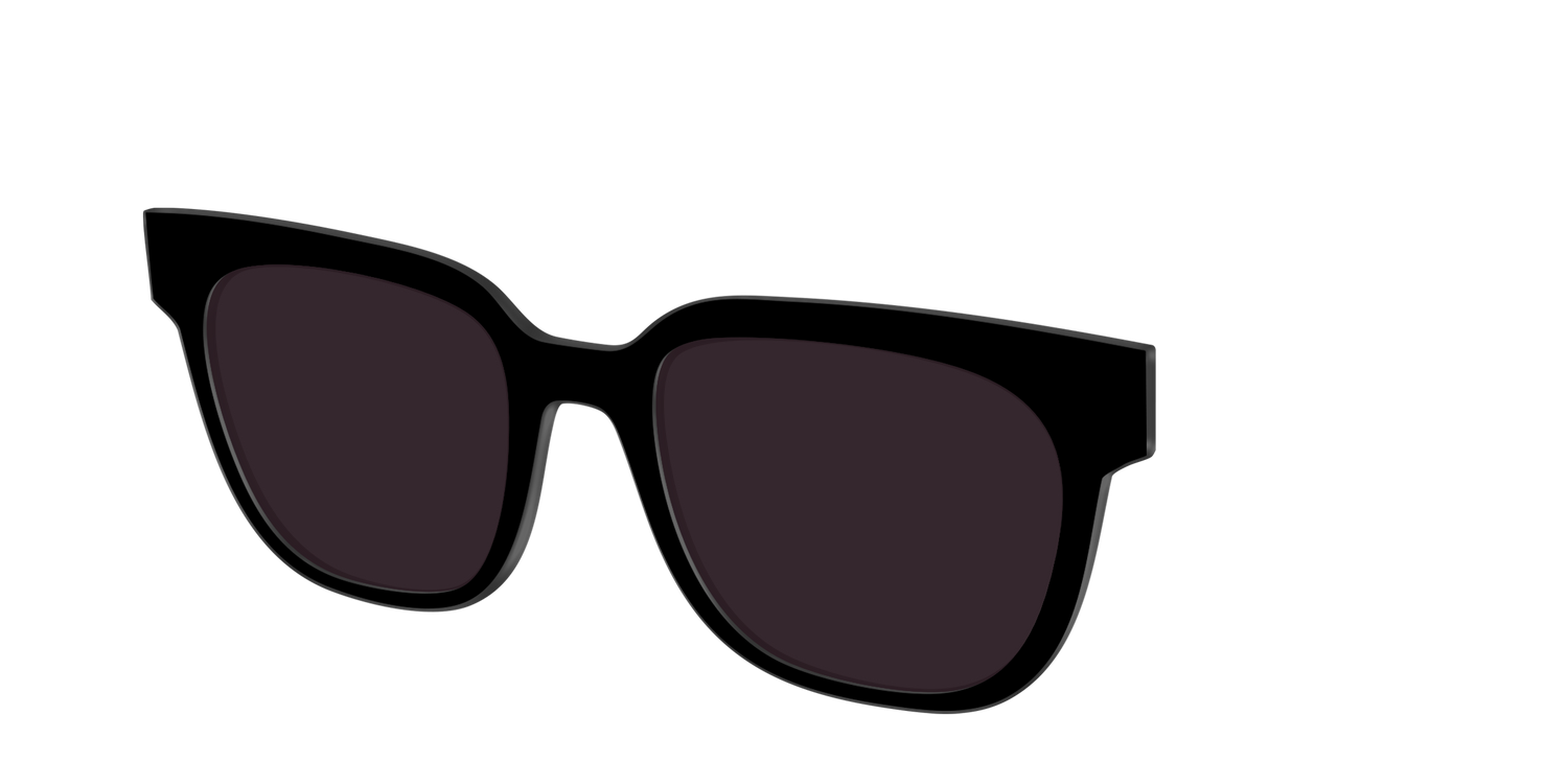 The Black with Urban Explorer Lens - Angle Top Image - Pair Eyewear