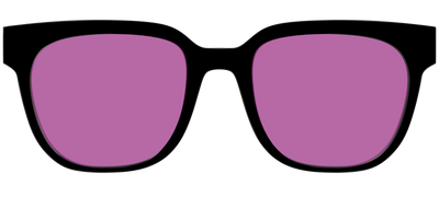 The Black with Violet Golf Lens - Front Top Thumbnail - Pair Eyewear