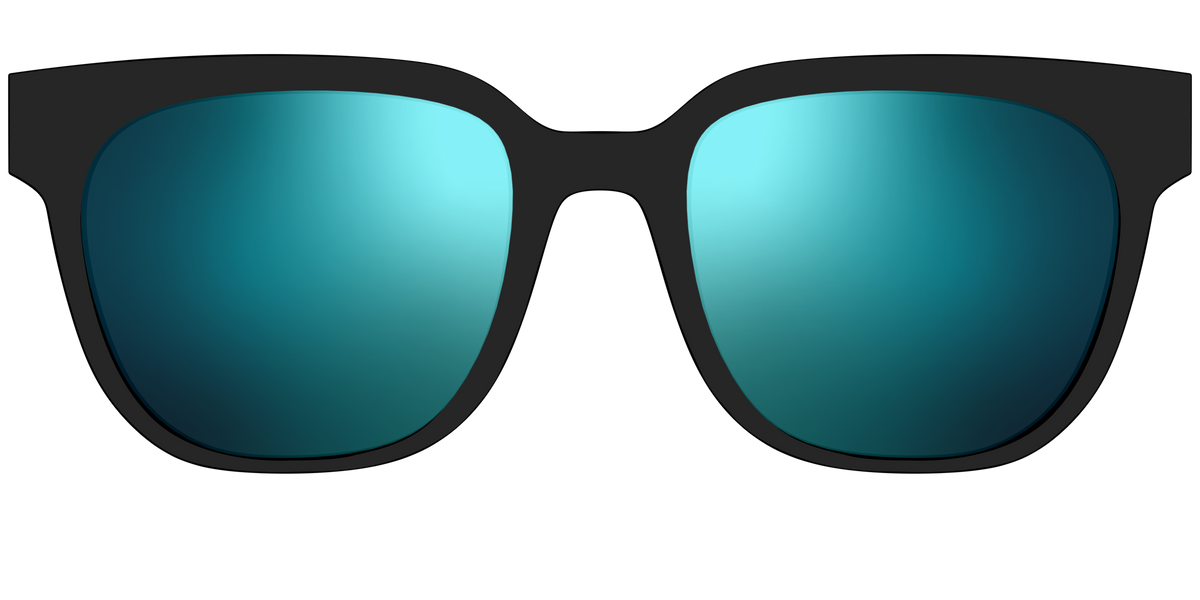 The Polarized Blue Reflective Sun Top - Front Top Image - Pair Eyewear