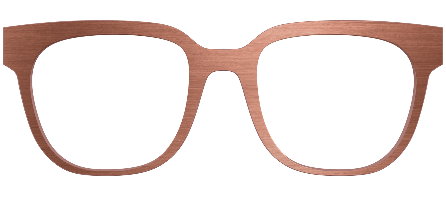 The Brushed Champagne - Front Top Image - Pair Eyewear