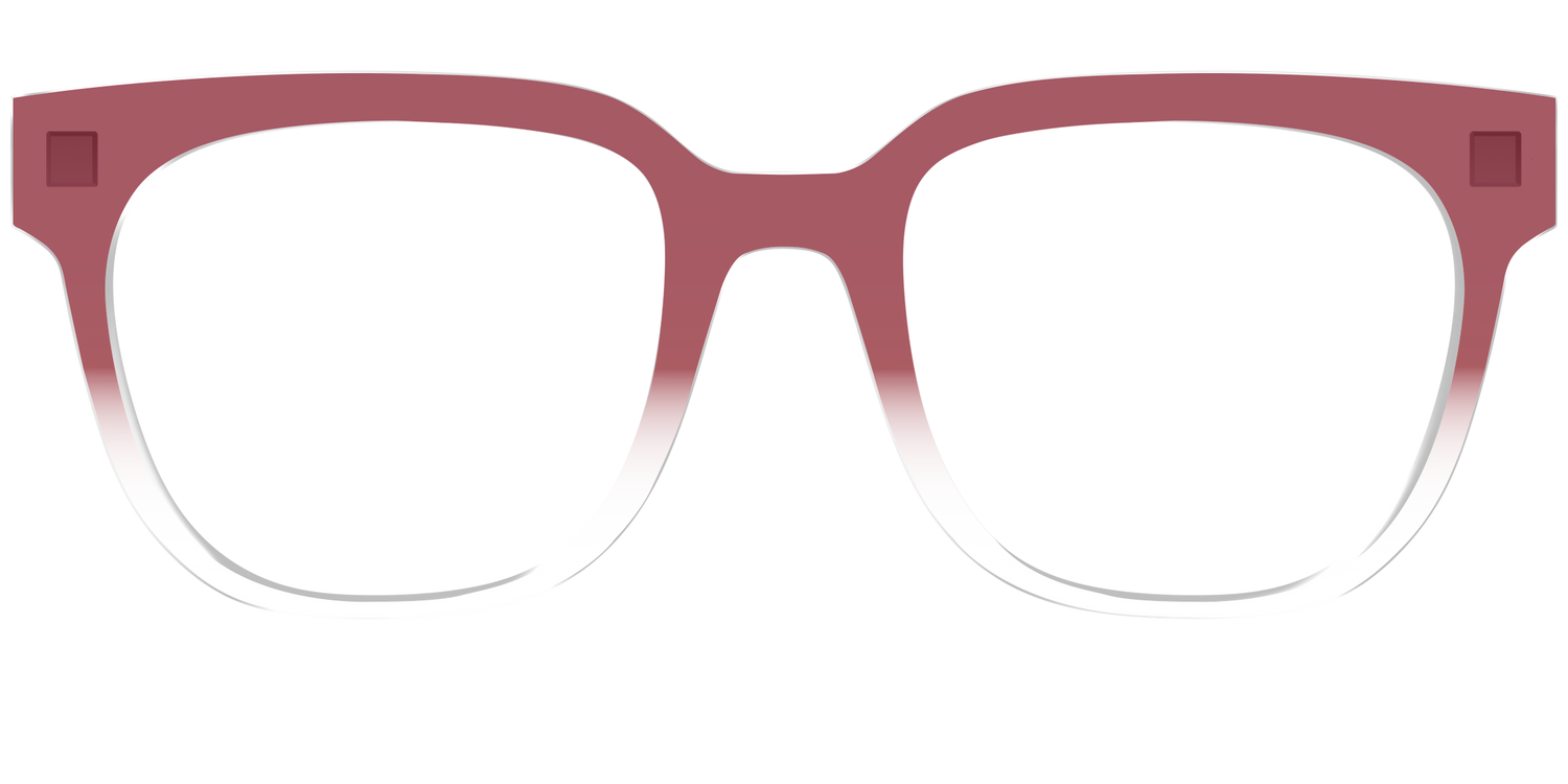The Burgundy Gradient Crystal - Front Top Image - Pair Eyewear