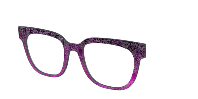 The Dark Romance Foil Damask - Angle Top Thumbnail - Pair Eyewear