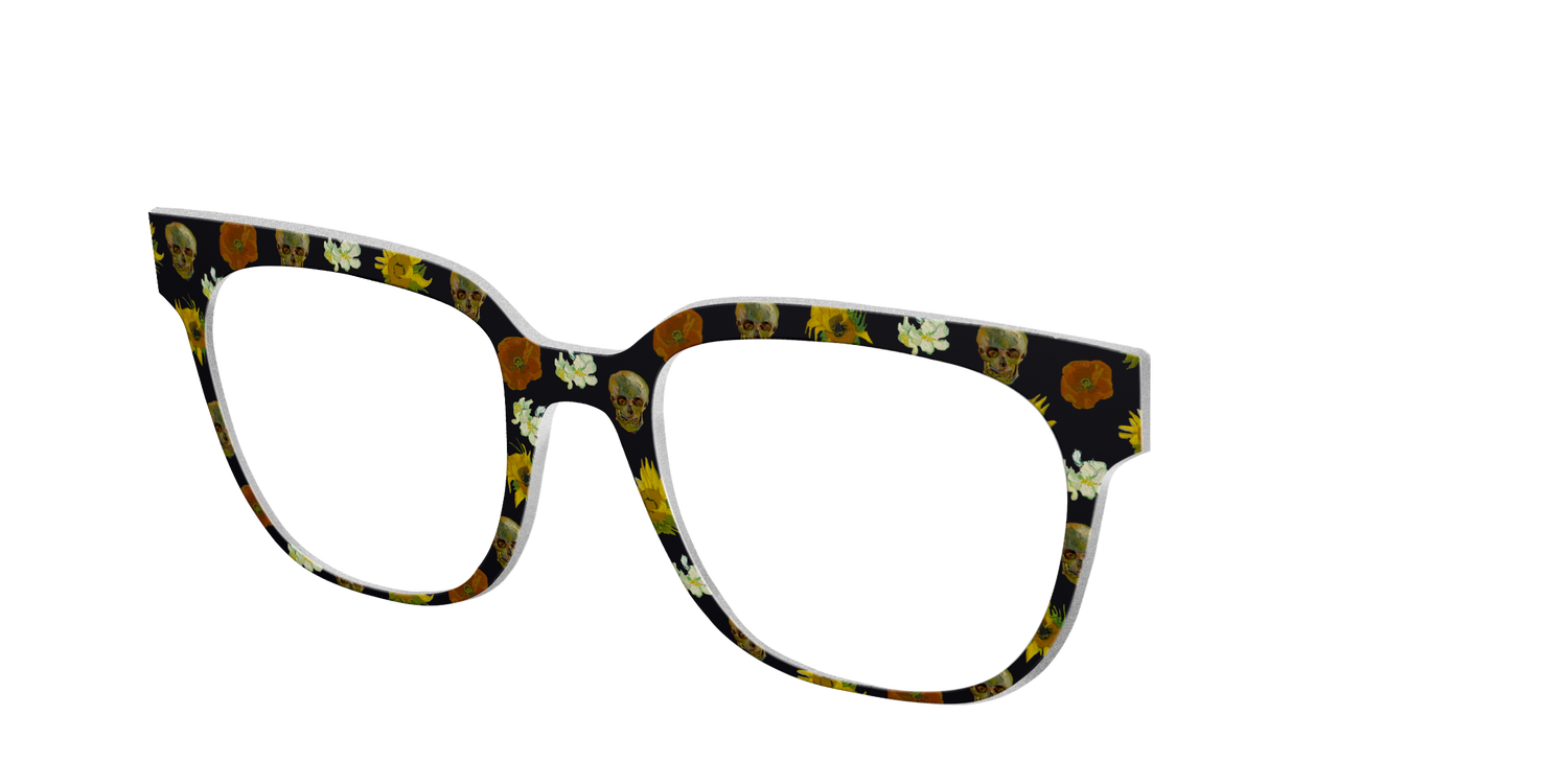 The Floral Skulls - Angle Top Image - Pair Eyewear