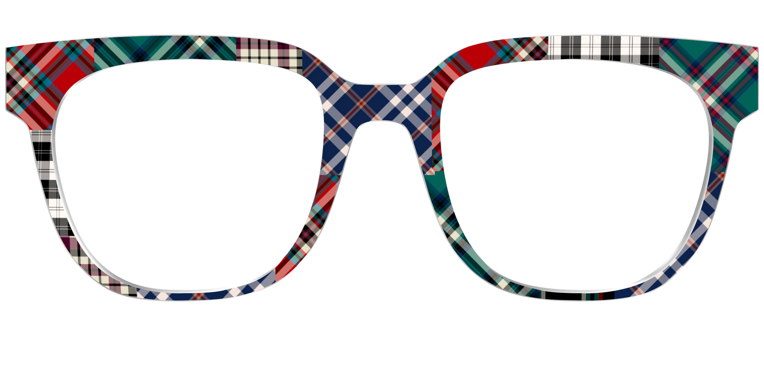 The Grunge Plaid Print Mix - Front Top Image - Pair Eyewear