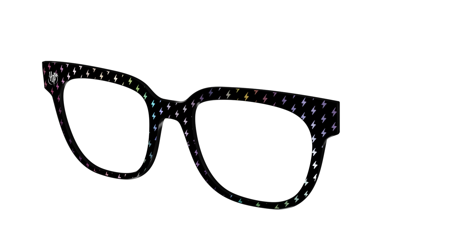 The Holographic Lightning Bolts - Angle Top Image - Pair Eyewear