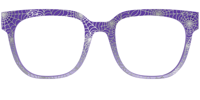 The Holographic Purple Webbed Crystal - Front Top Thumbnail - Pair Eyewear