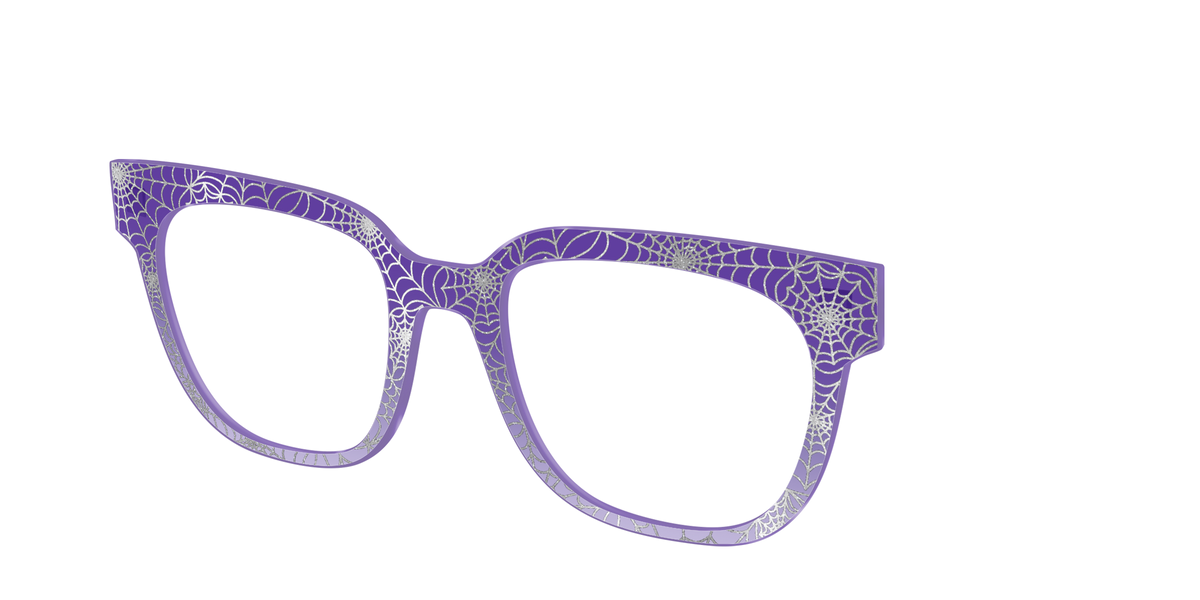 The Holographic Purple Webbed Crystal - Angle Top Image - Pair Eyewear