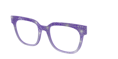 The Holographic Purple Webbed Crystal - Angle Top Thumbnail - Pair Eyewear