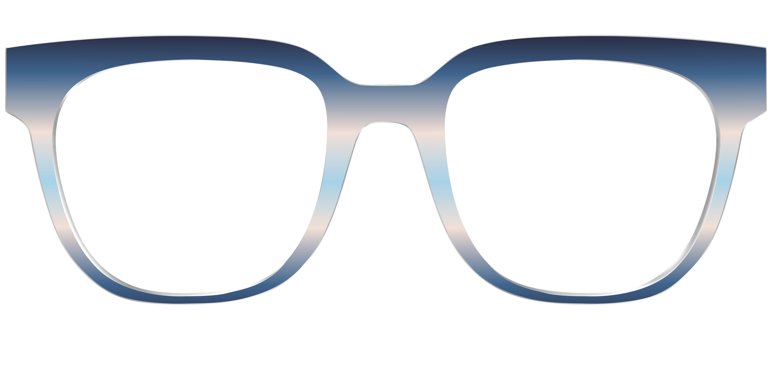 The Hydrangea Haze Gradient - Front Top Image - Pair Eyewear