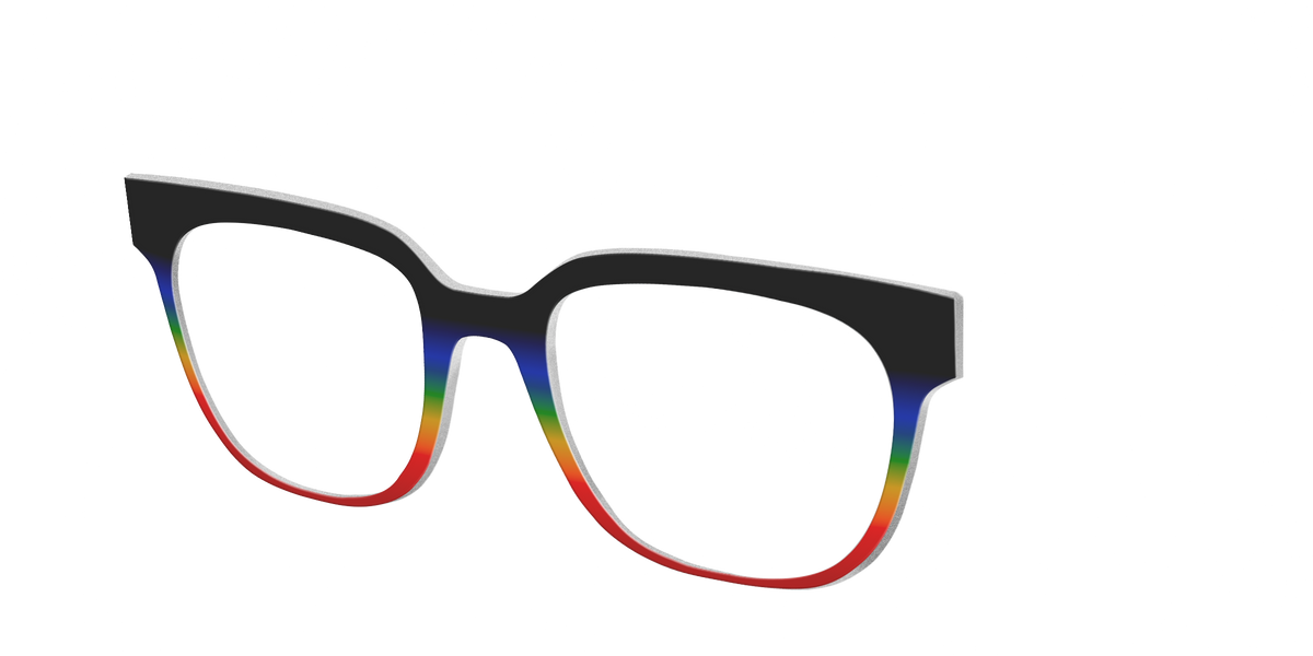 The Love Wins Gradient - Angle Top Image - Pair Eyewear