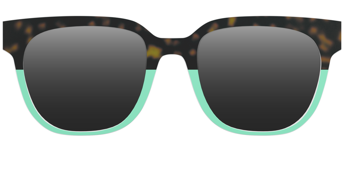 The Polarized Matcha Split Sun Top - Front Top Image - Pair Eyewear