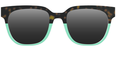 The Polarized Matcha Split Sun Top - Front Top Thumbnail - Pair Eyewear