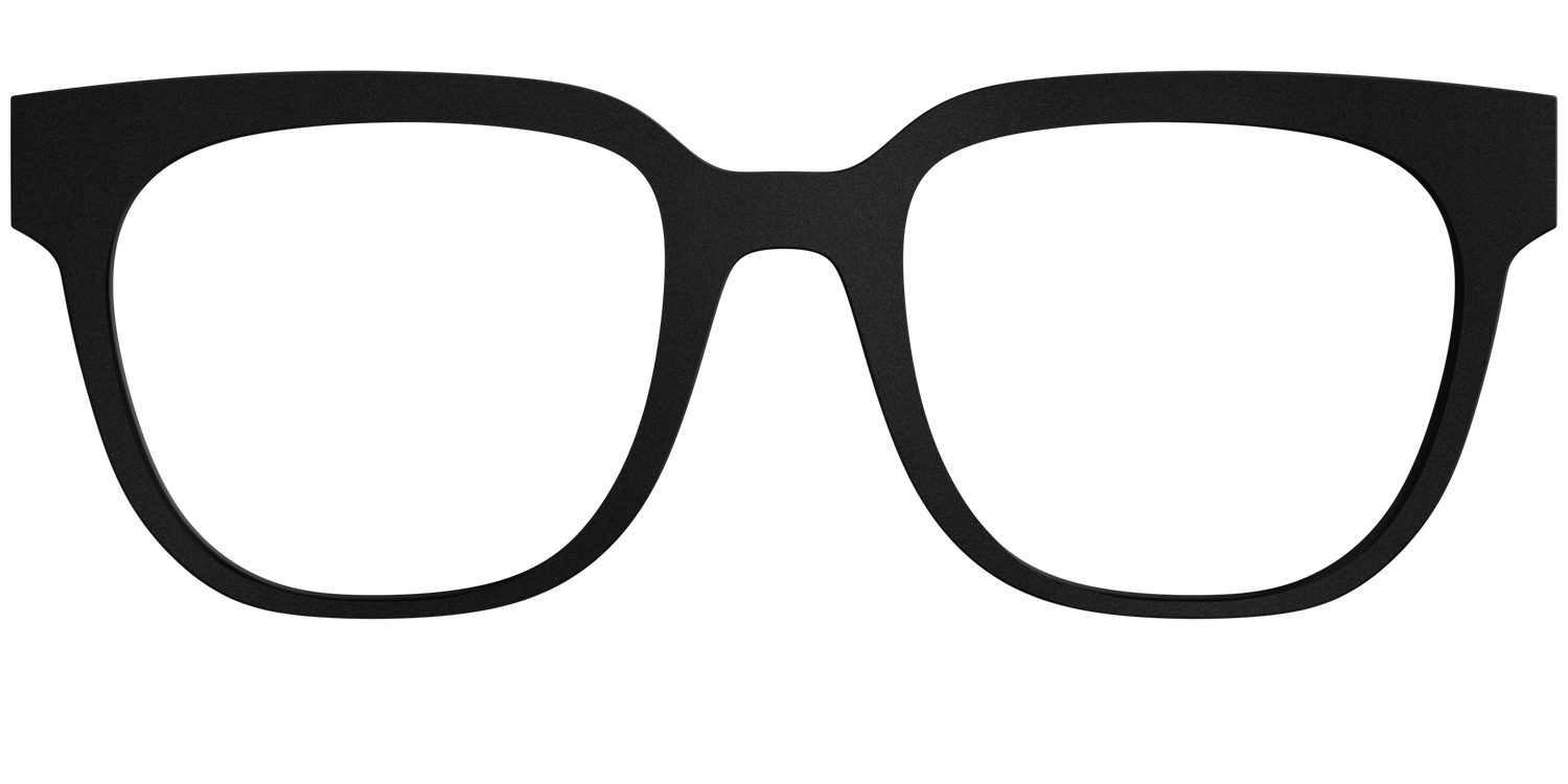 The Matte Black - Front Top Image - Pair Eyewear