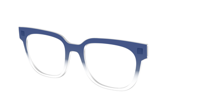 The Navy Gradient Crystal - Angle Top Thumbnail - Pair Eyewear