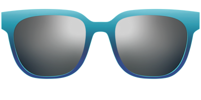 The Polarized Ocean Blue Sun Top - Front Top Thumbnail - Pair Eyewear