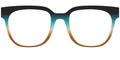 The Onyx to Rust Gradient - Front Top Thumbnail - Pair Eyewear