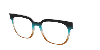 The Onyx to Rust Gradient - Angle Top Thumbnail - Pair Eyewear