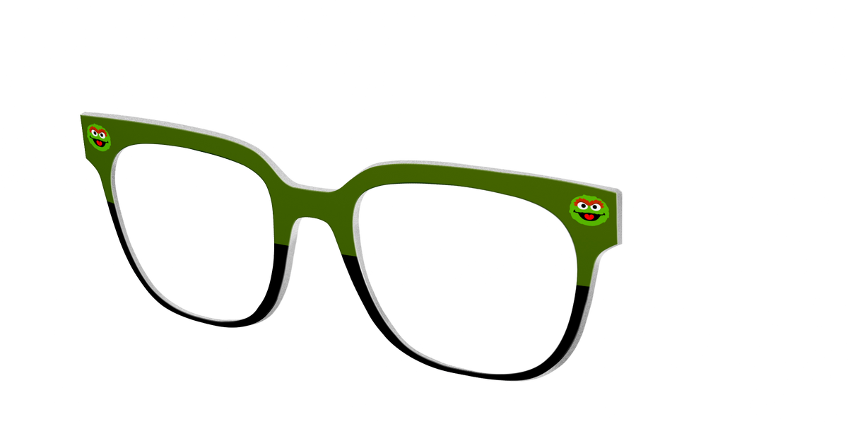 The Oscar the Grouch - Angle Top Image - Pair Eyewear