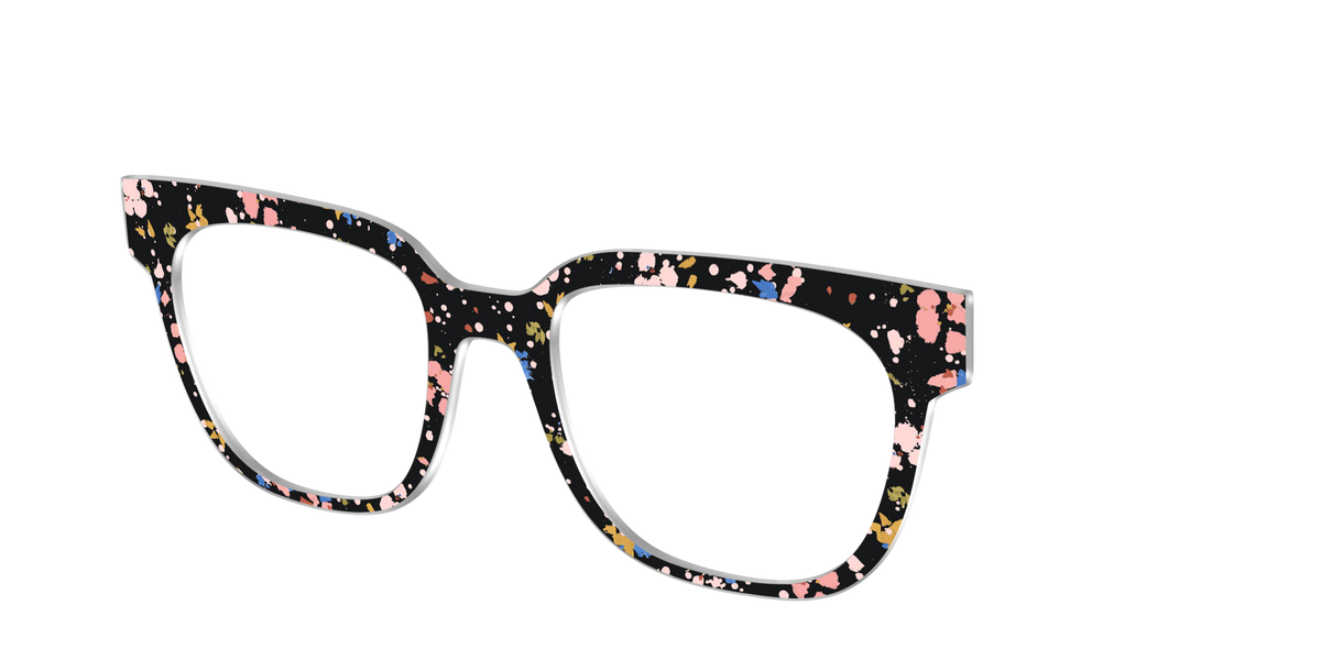 The Pallid Paint Splatter - Angle Top Image - Pair Eyewear
