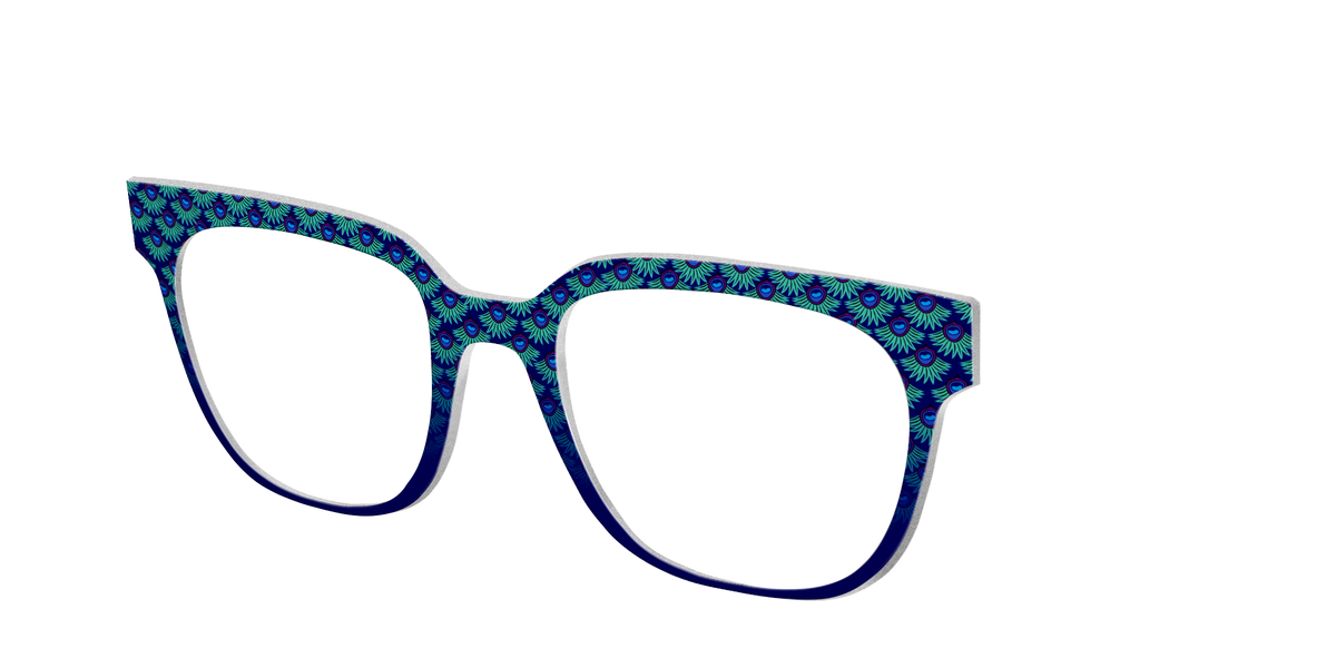 The Peacock Scallop - Angle Top Image - Pair Eyewear