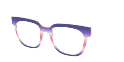 The Petunia Haze Gradient - Angle Top Thumbnail - Pair Eyewear