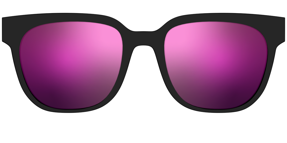 The Polarized Pink Reflective Sun Top - Front Top Image - Pair Eyewear
