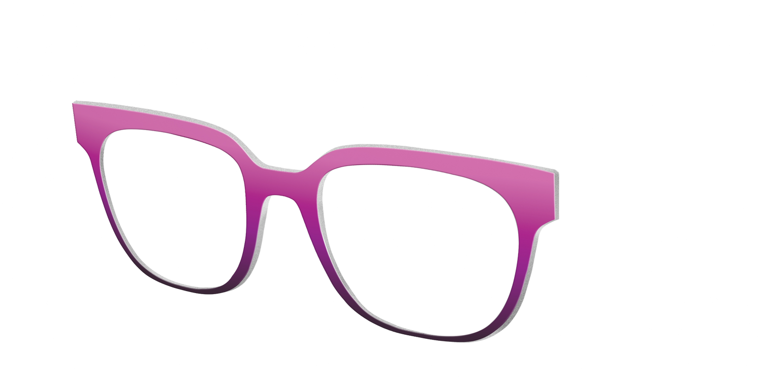 The Pink to Plum Gradient - Angle Top Image - Pair Eyewear
