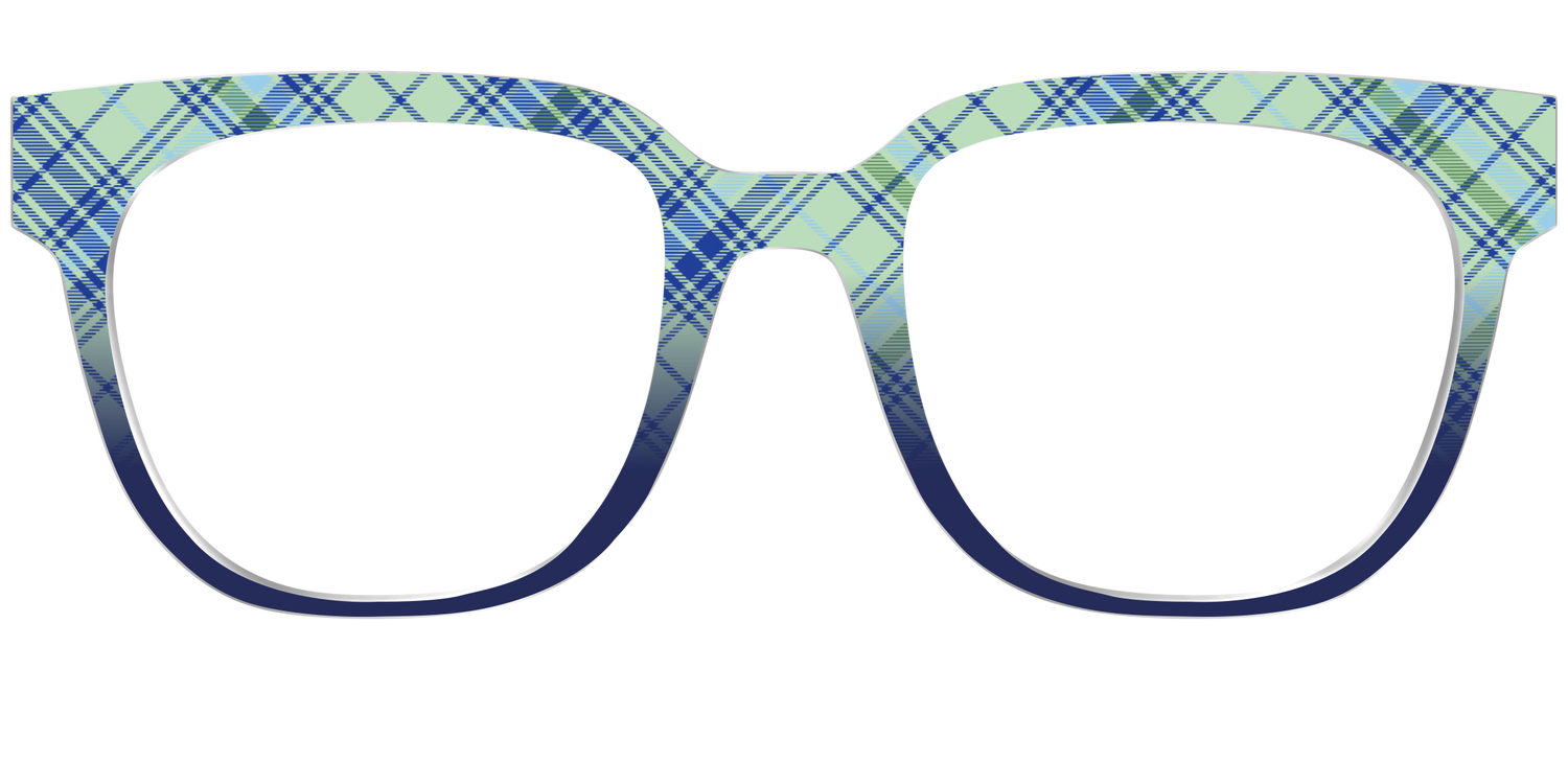 The Poetic Plaid - Front Top Image - Pair Eyewear