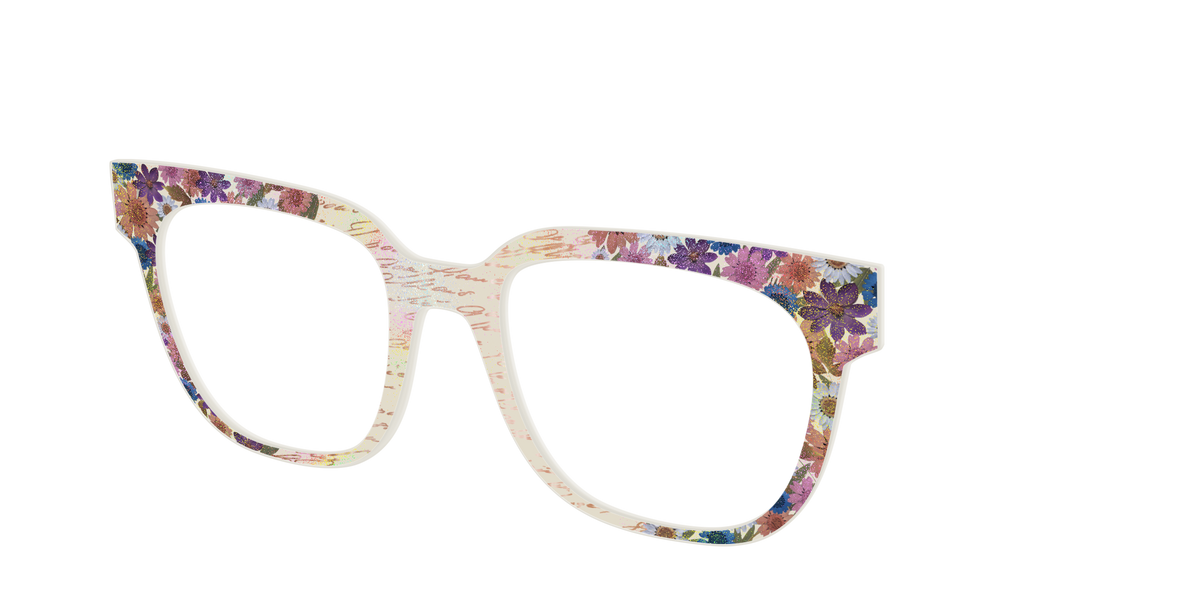 The Pressed Flowers with Foil Crystal - Angle Top Image - Pair Eyewear