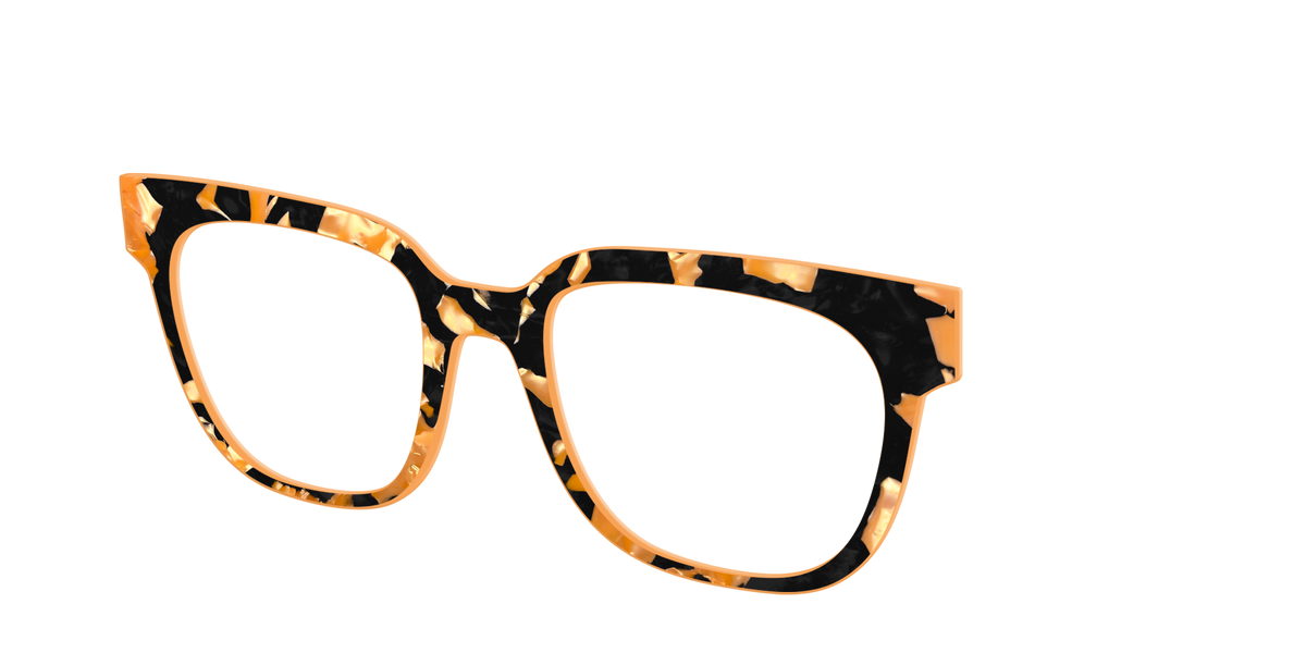 The Pumpkin Camo Pearl Tortoise - Angle Top Image - Pair Eyewear