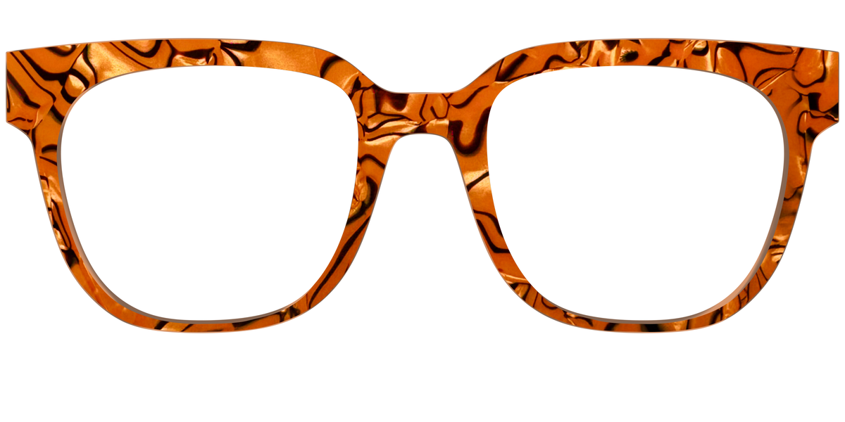 The Pumpkin Pearl Swirl - Front Top Image - Pair Eyewear