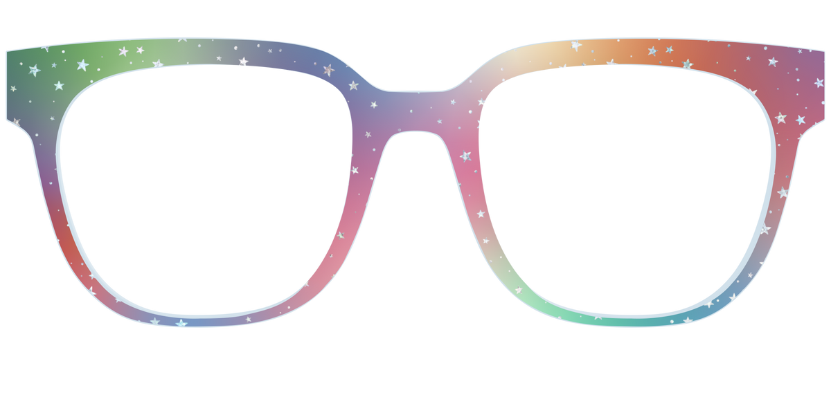 The Rainbow Holographic Celestial - Front Top Image - Pair Eyewear