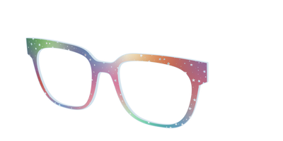 The Rainbow Holographic Celestial - Angle Top Thumbnail - Pair Eyewear