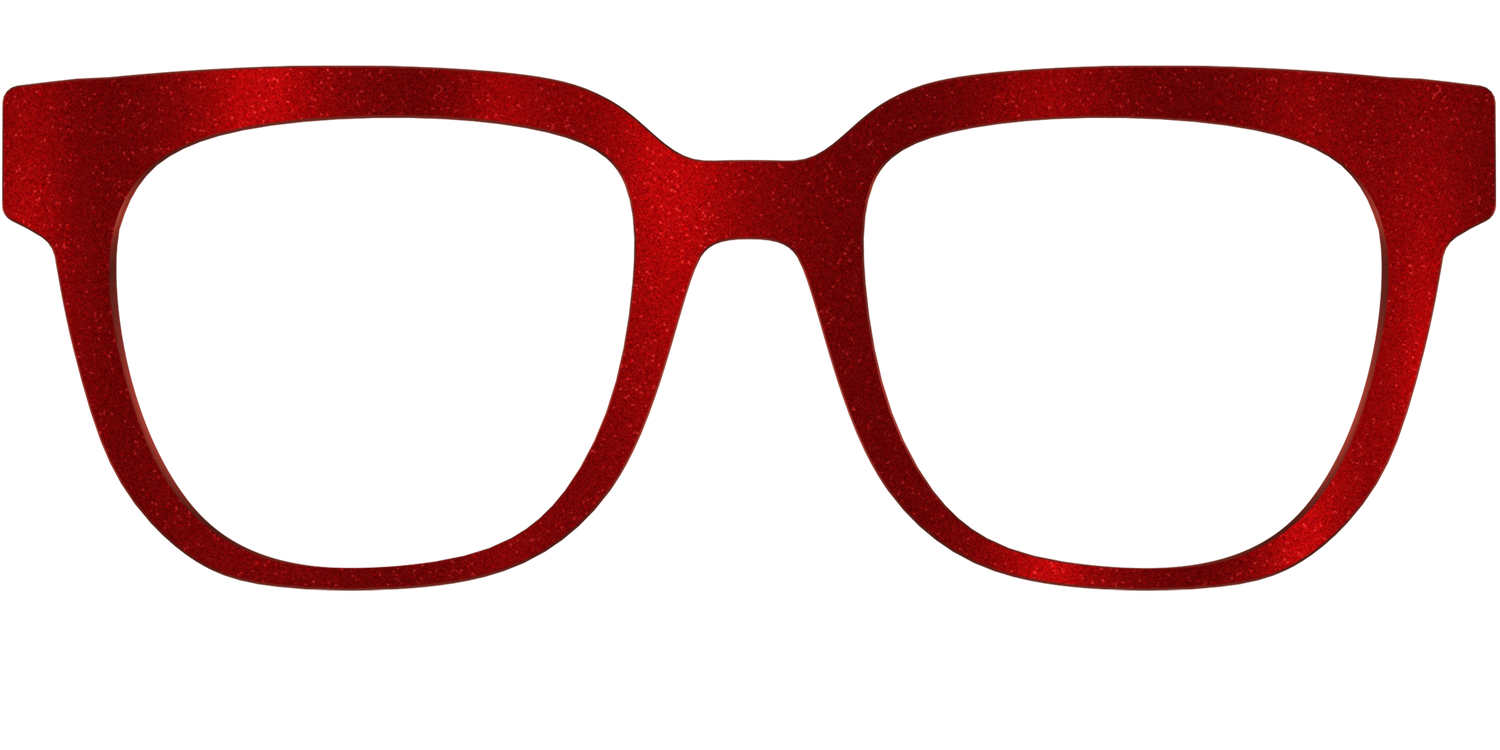 The Red Shimmer - Front Top Image - Pair Eyewear
