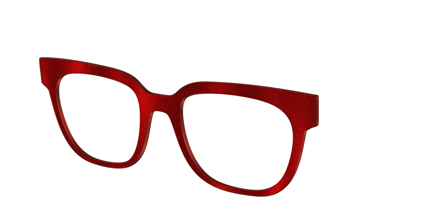 The Red Shimmer - Angle Top Image - Pair Eyewear