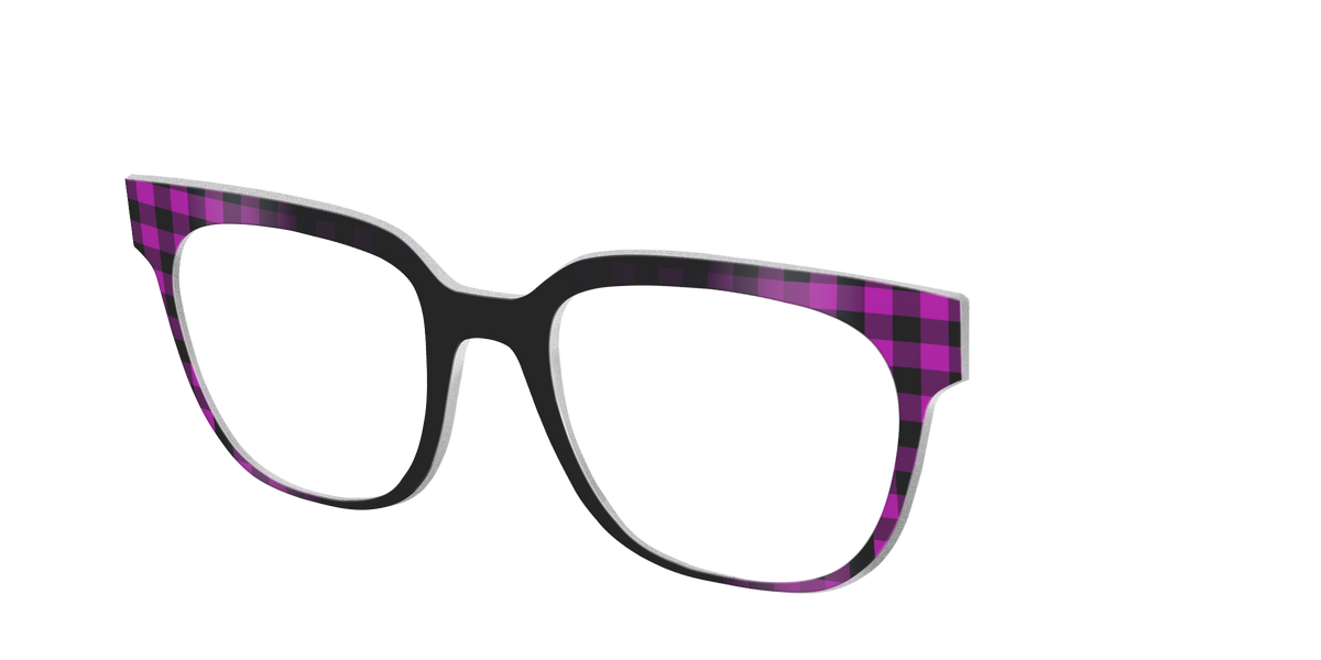 The Reimagined Plaid - Angle Top Image - Pair Eyewear